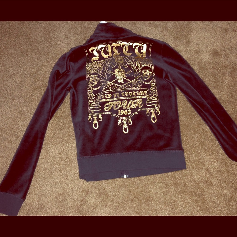 Brand new juicy couture size M navy velour jacket